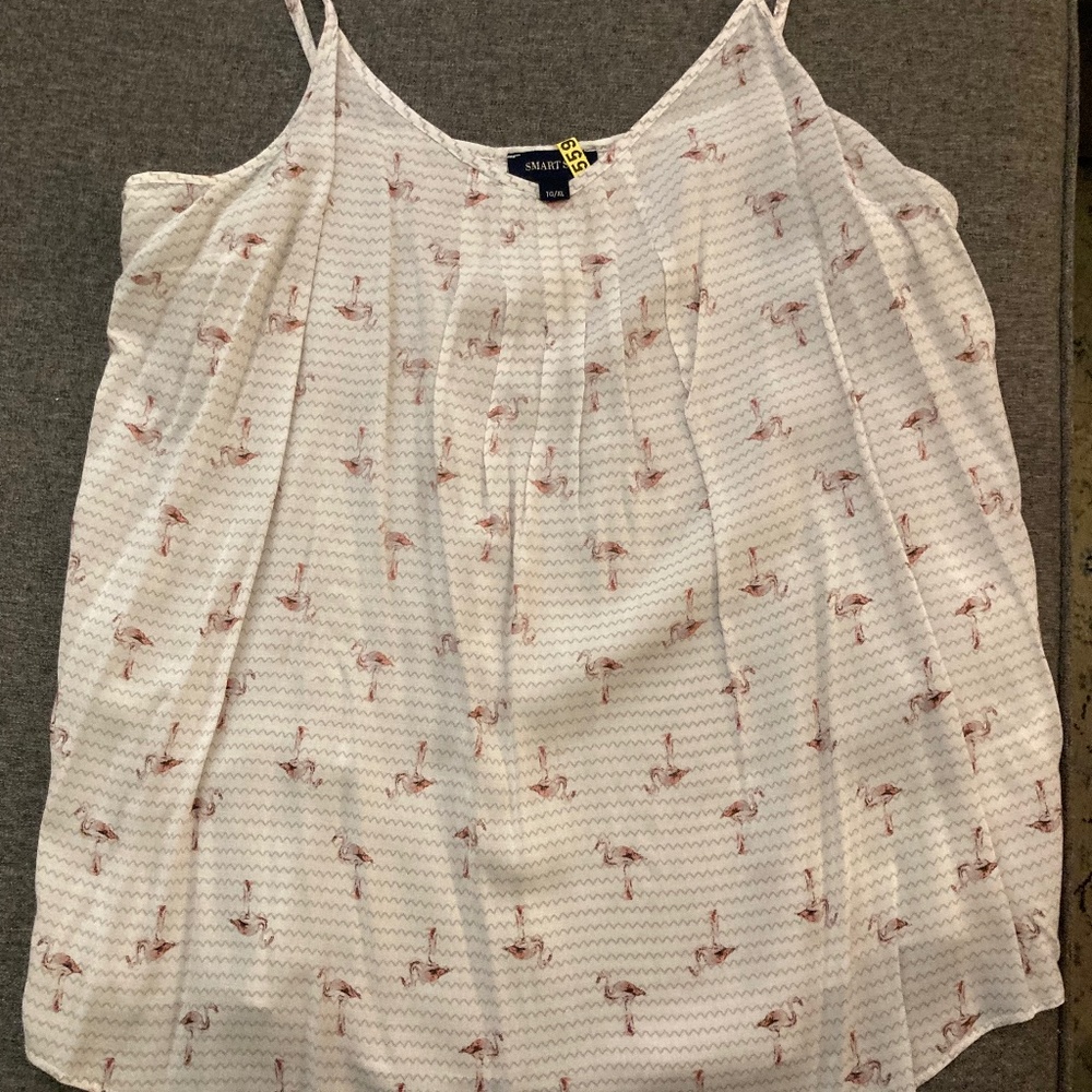 Smart set flamingo print cami